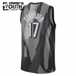 Brooklyn Nets Trikot Dennis Schroder Nike 2024-25 City Edition Grau Swingman - Kinder